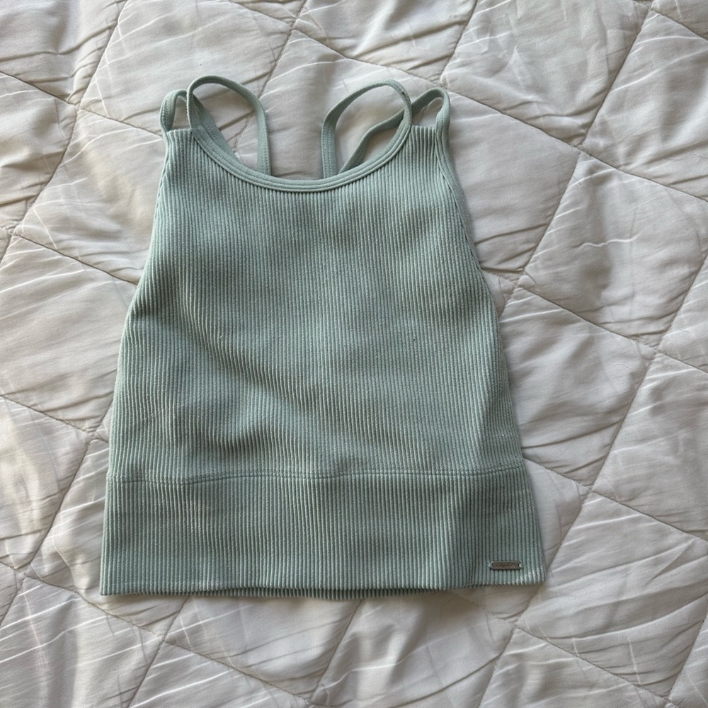 Hollister High-neck Criss Cross Back Tank